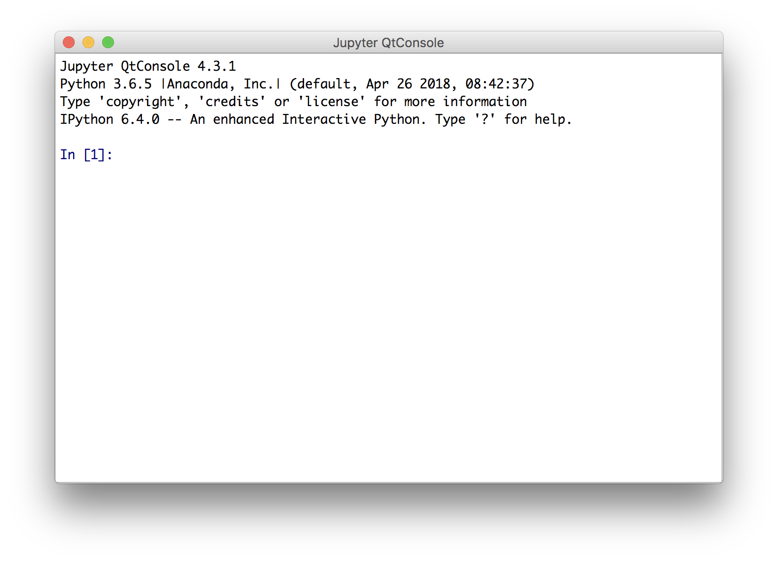 IPython console.